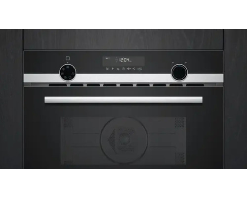 Four encastrable avec panneau de commande, affichage de l''heure et poignée