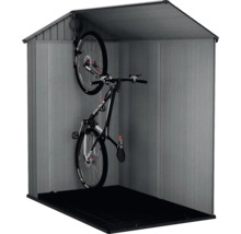 Fahrrad im Gerätehaus zur Aufbewahrung