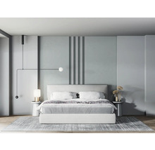 Chambre avec lit double, tables de chevet et applique murale