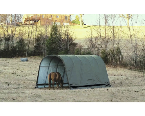 Tente de pâturage ShelterLogic Run-in-Shed 400 x 610 cm vert