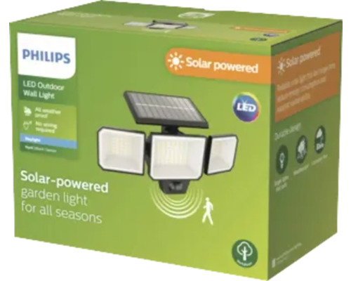 Verpackung einer Philips Solar LED Aussenwandleuchte