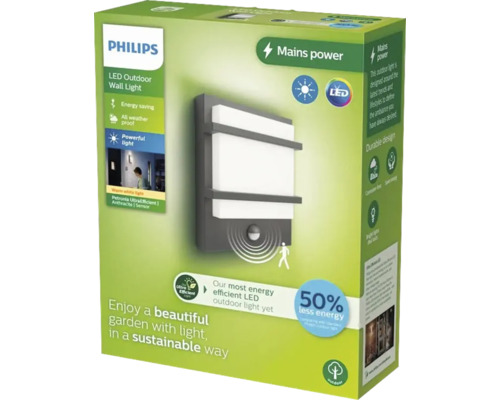Verpackung einer Philips LED Aussenwandleuchte