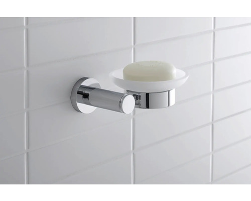 Porte-savon avec support pour montage mural et savon