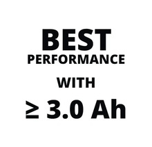 Meilleures performances avec plus ou égal à 3.0 ampères-heures