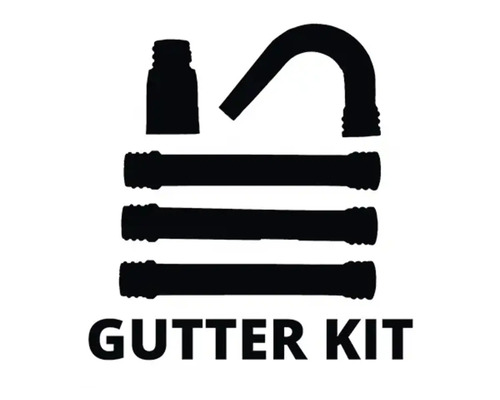 Kit de gouttières avec tuyaux et raccords