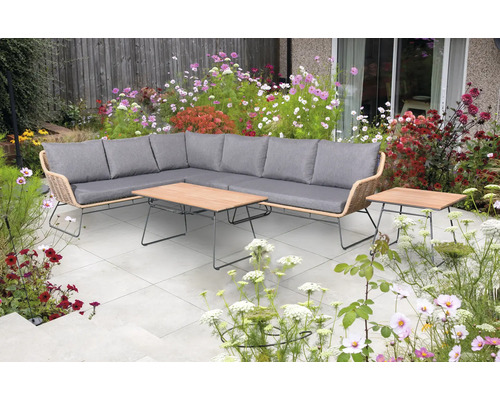 Gartenmöbelset Loungeset bellavista - Home&Garden® 5 -Sitzer Holz Stahl anthrazit