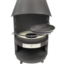 Gril wok avec hotte et wok