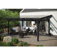 Toiture pour terrasse SKAN HOLZ Sanremo 541 x 400 cm anthracite