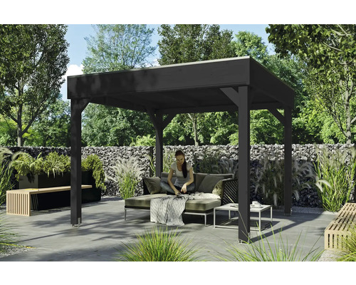 Pavillon SKAN HOLZ Toulouse 302 x 302 cm anthracite