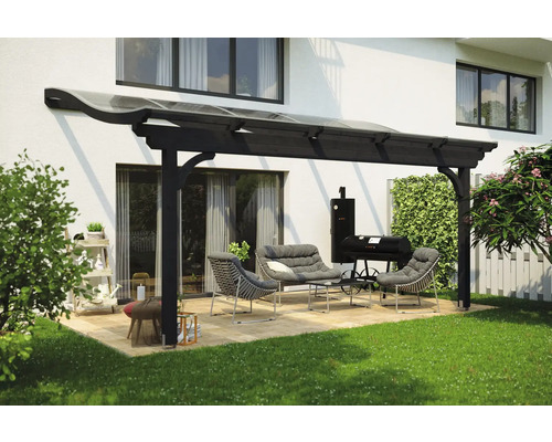 Toiture pour terrasse SKAN HOLZ Verona 541 x 239 cm anthracite