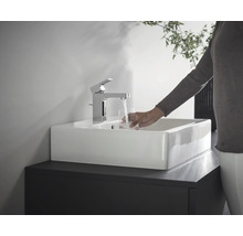 Robinetterie de lavabo hansgrohe VERNIS SHAPE 100 chrome avec garniture de vidage à tirette 71568000