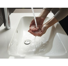 Robinetterie de lavabo hansgrohe VERNIS BLEND 190 chrome avec garniture de vidage à tirette 71572000