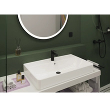 Robinetterie de lavabo hansgrohe VERNIS BLEND 100 CoolStart noir mat avec garniture de vidage à tirette 71585670