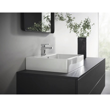 Meuble de salle de bains avec vasque à poser et robinet