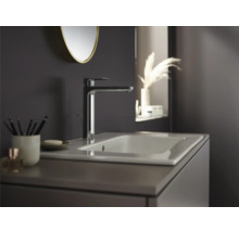 Robinetterie de lavabo hansgrohe VERNIS BLEND 190 chrome avec garniture de vidage à tirette 71581000