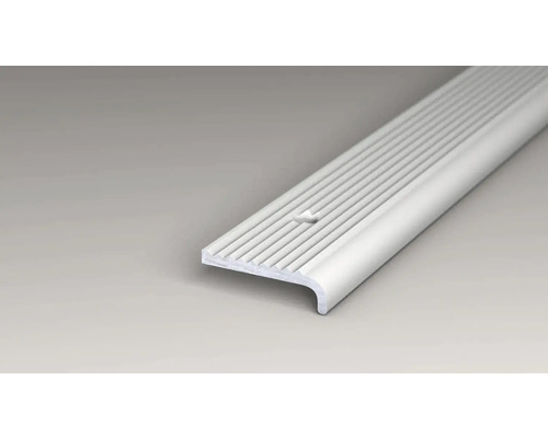 Treppenkantenprofil aus Aluminium mit geriffelter Oberfläche