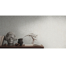 Dekorative Tapete mit abstraktem Muster auf einer Wand