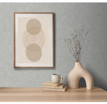 Image décorative avec motif de cercle dans un cadre en bois sur le mur