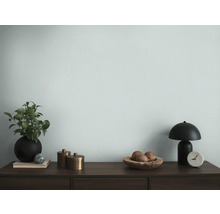 Buffet décoratif avec plante d''intérieur, lampe et coupes décoratives pour une ambiance d''habitation élégante