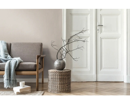 Pièce lumineuse avec canapé, décoration et parquet