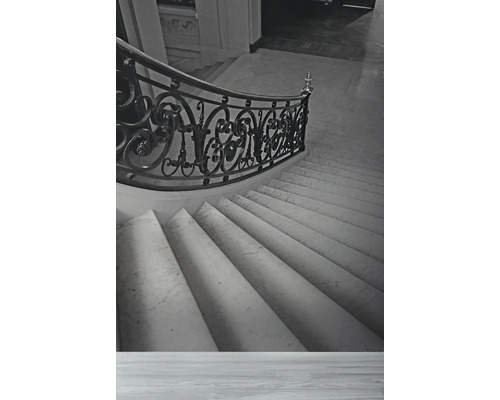 Escalier avec rampe décorative