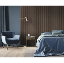 Panneau acoustique noyer plaxé sur un côté 2670 x 572 x 19 mm