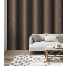 Panneau acoustique noyer plaxé sur un côté 2670 x 572 x 19 mm