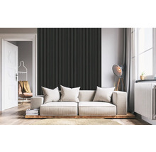 Panneau acoustique teck plaxé sur un côté 2670 x 572 x 19 mm