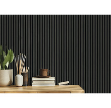 Panneau acoustique teck plaxé sur un côté 2670 x 572 x 19 mm