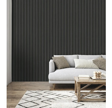 Panneau acoustique teck plaxé sur un côté 2670 x 572 x 19 mm