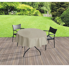 Nappe en plastique beige Ø 140 cm