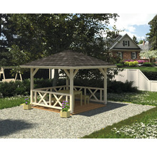 Pavillon Palmako Betty 9 m² 300 x 300 cm weiss