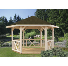 Pavillon de jardin en bois avec toit