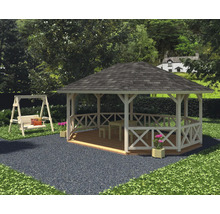 Pavillon Palmako Betty 25 m² 467 x 617 cm weiss