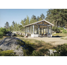 Pavillon Palmako Isabella 14,7 m² inkl. Fussboden 401 x 401 cm weiß