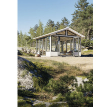 Pavillon Palmako Isabella 14,7 m² inkl. Fussboden 401 x 401 cm weiß