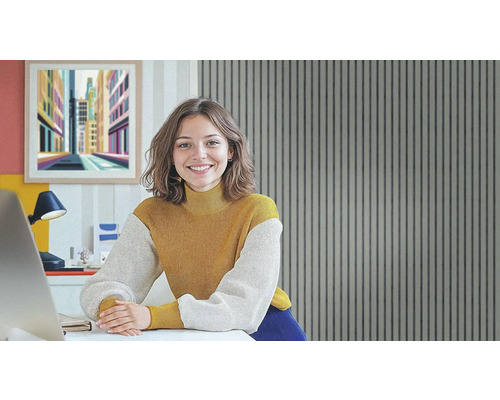 Décoration murale décorative avec des panneaux dans le bureau