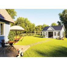 Abri de jardin Palmako Claudia 19,4 m² avec plancher 574 x 424 cm gris foncé-anthracite