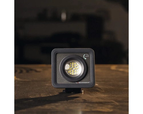 Scangrip Logo Arbeitsleuchte mit LED Leuchtmittel