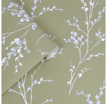 Papier peint à motif végétal