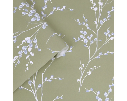 Papier peint à motif végétal