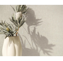 Protea Blume in Vase vor Tapete