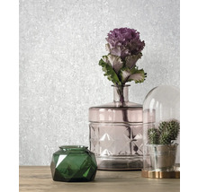 Dekorative Szene mit Blumen, Kakteen und Ornamenttapete