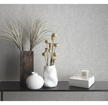 Dekorative Vasen und Pflanzen auf einem Tisch