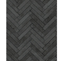 Pose de pavés en briques selon un motif à chevrons