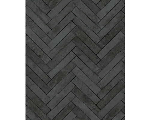 Pose de pavés en briques selon un motif à chevrons