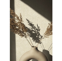 Dekorative getrocknete Gräser in einer keramischen Vase