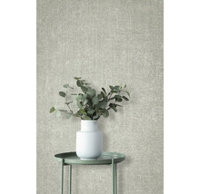 Papier peint textile avec structure de toile dans la pièce