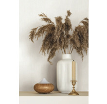 Dekorative Szene mit Duftlampe, Vase mit Pampasgras und Kerzenständer