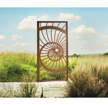 Paravent de jardin décoratif avec motif en spirale en extérieur